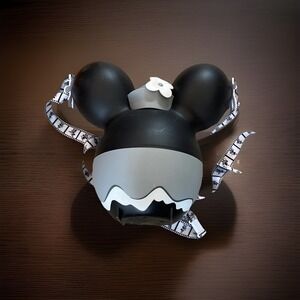 Disney Parks‎ Minnie Mouse Steamboat Willie Popcorn Bucket Black White Grey